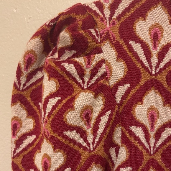 Flying Tomato Red and Cream Patterned Dress - Picture 2 of 2